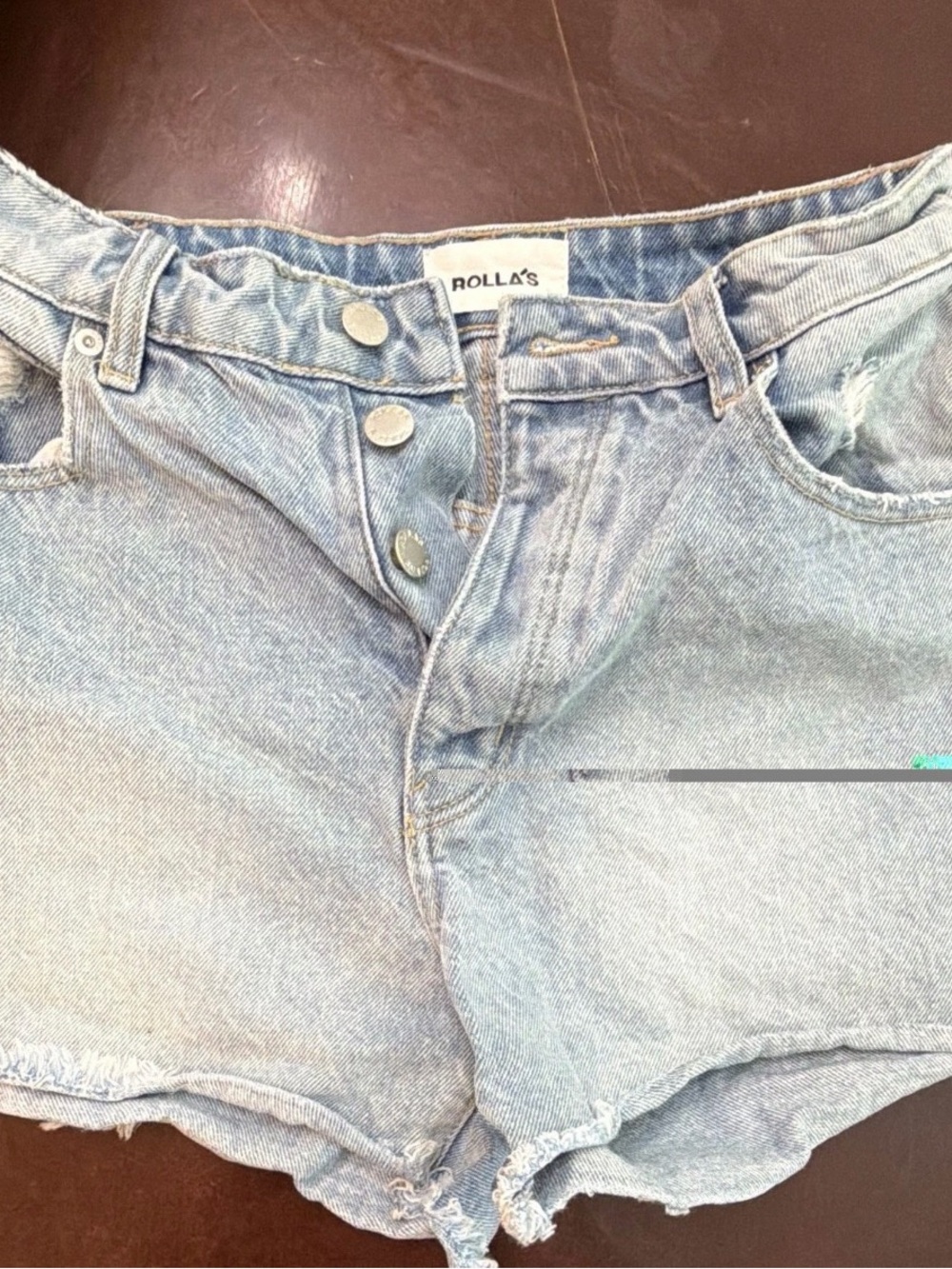 ROLLA'S Light Blue Denim Jean Shorts